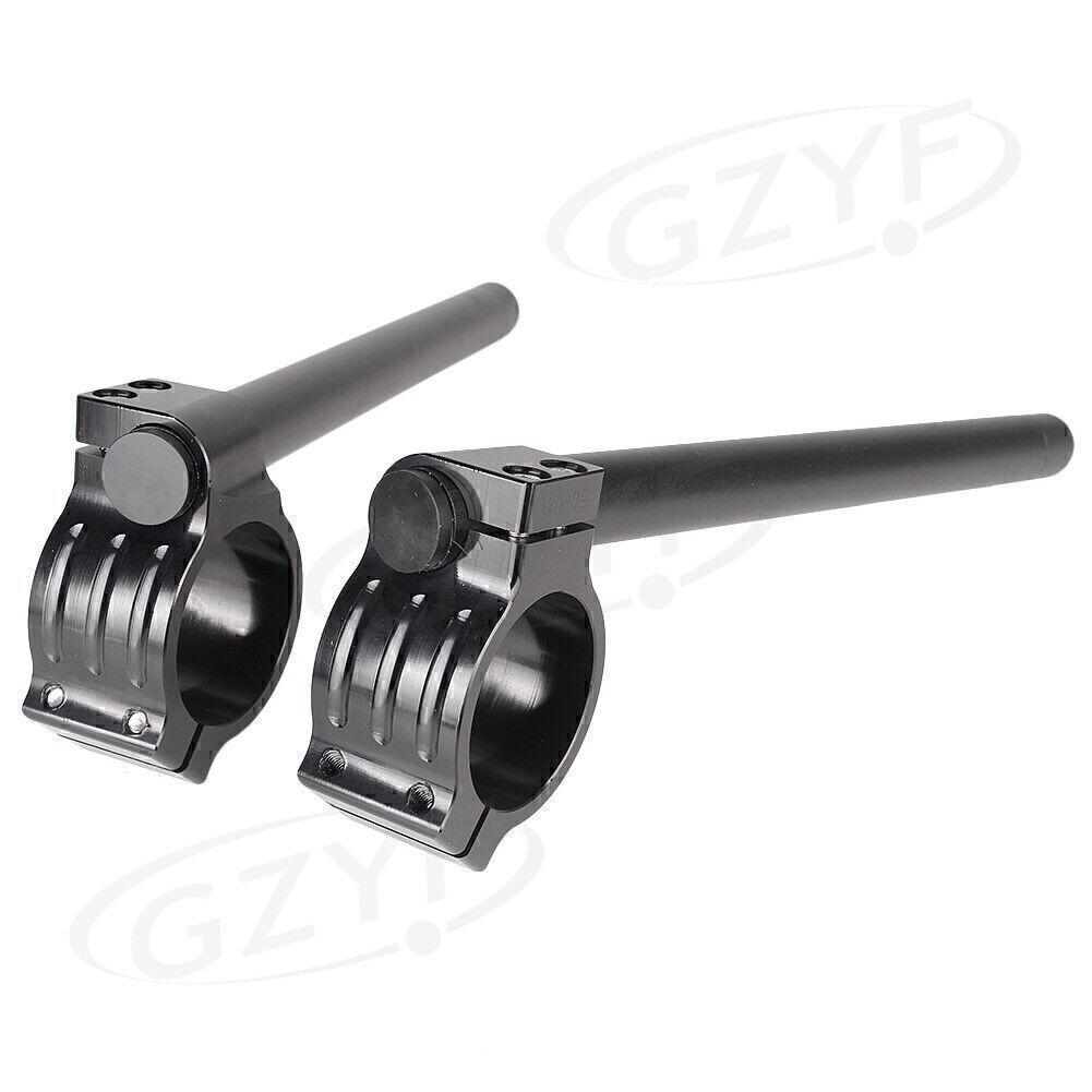 51mm CNC Fork Clip-ons Handle Grip Handlebar 3 Color Universal Motorcycle Q