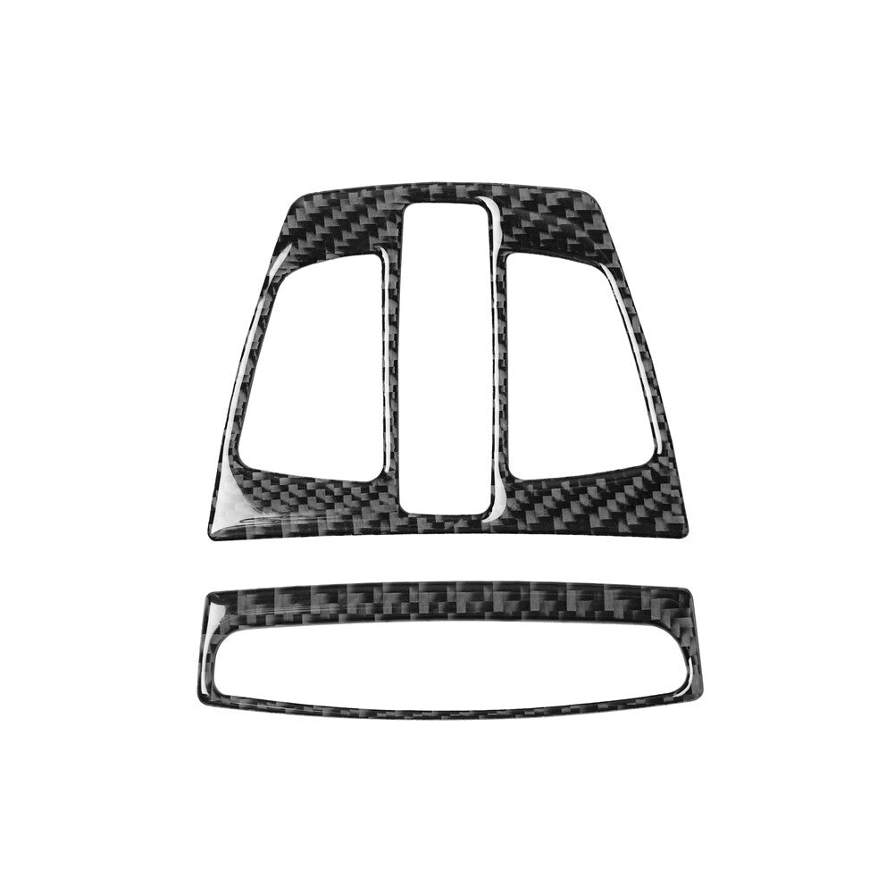 Carbon Fiber Rear Door Handle Frame Cover Trim for Tiguan 2013-2017 v