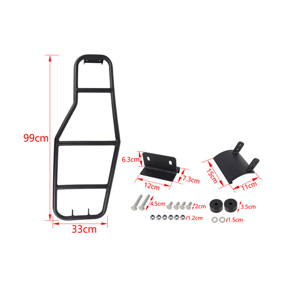 Alloy Black Car Rear Door Tailgate Ladder Climbing Trim for Suzuki for Jimny 2007-17