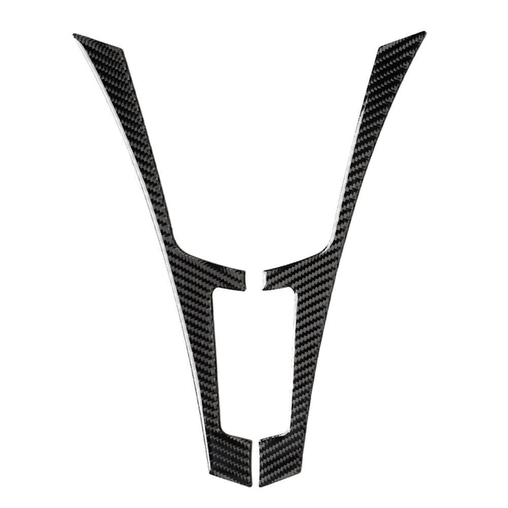2Pcs Carbon Fiber Center Console Panel Cover Trim for Infiniti Q50 Q60 2013-2019