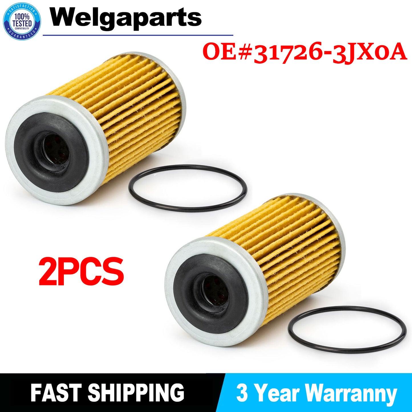 2x Transmission Oil Filter Assy 31726-3JX0A for Mitsubishi Mirage for Nissan March