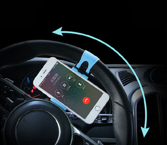 AUTO CAR DECORATIVE ACCESSORIES Clip Car Steering Wheel Bike Handlebar Holder