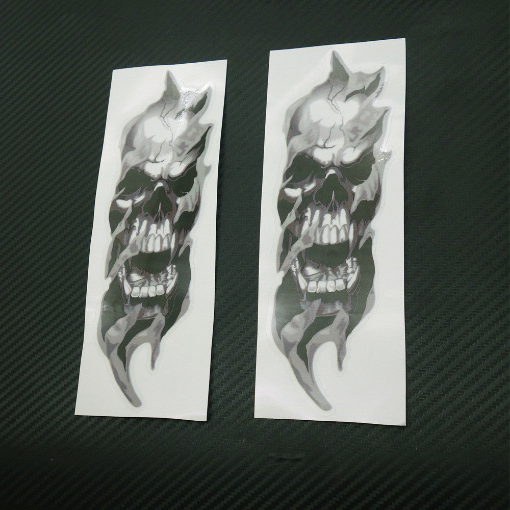 Motorcycle Front Fork Skull Decals Graphic Stickers for Yamaha Road Star V Star Q