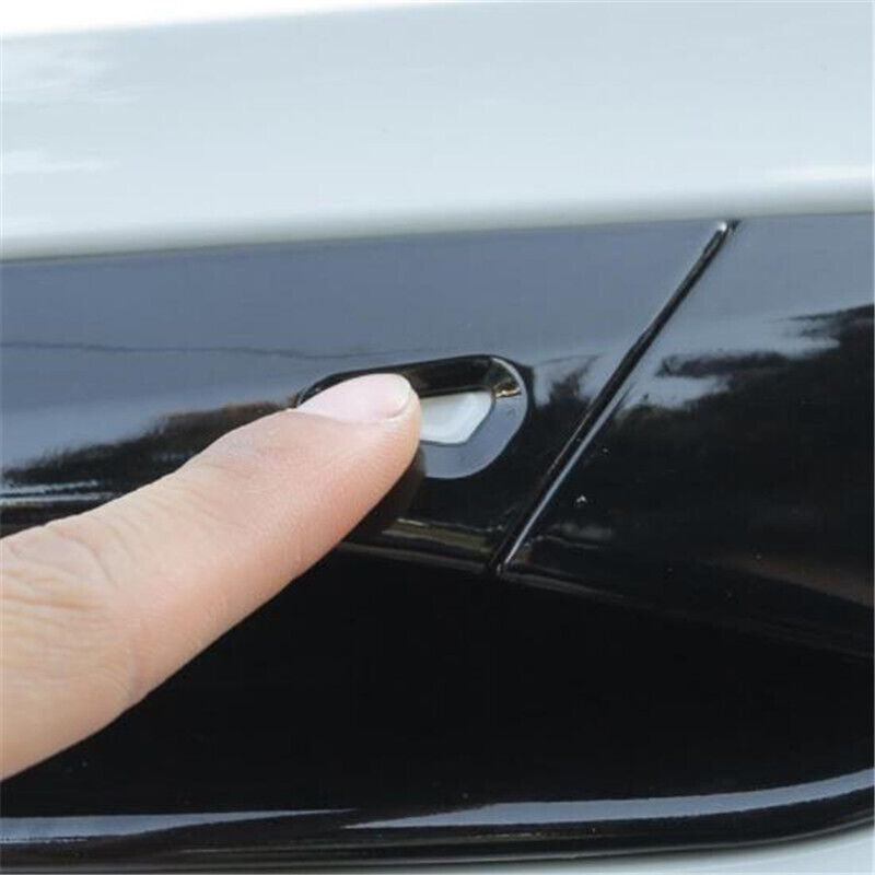 Glossy Black Car Door Handle Cover+Cup Bowl Combo Trim for VW ID.4 21-23