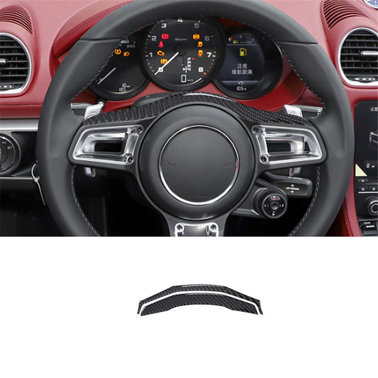 2Pcs Carbon Fiber Radio Console Buttons Cover Trim for Subaru Forester 2009-2013 v