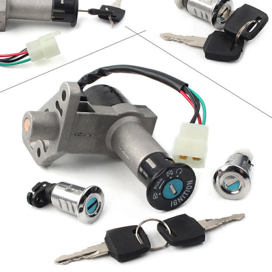 GY6 50CC IGNITION SWITCH KEY LOCK GAS TANK CAP SET fits SCOOTER MOPED TAOTAO