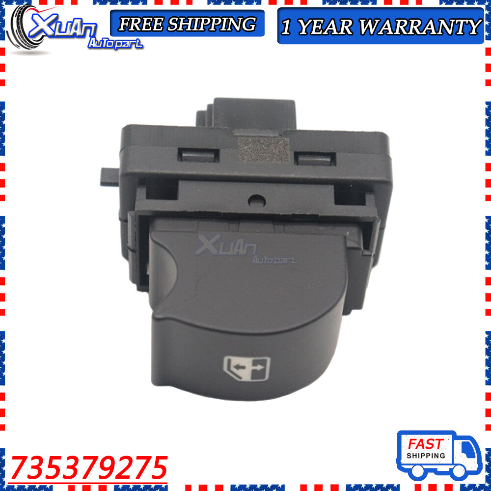 One brand new Power Lifter window switch, model 735379275, for Fiat Linea 2007-2015. (Please add 100157737) v