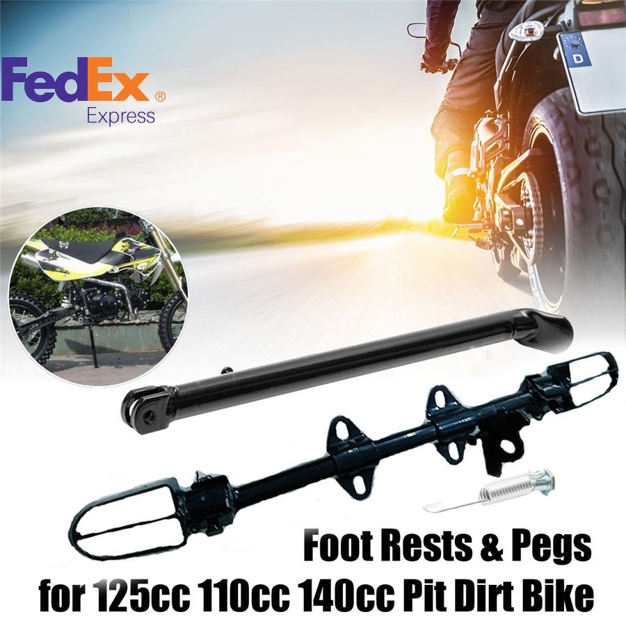 19 Motorcycle Mount Kickstand Side Foot Peg For Pit Dirt Bike 110cc 125cc 140cc Q