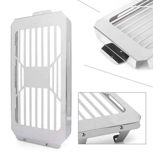 Front Radiator Grille Guard Cover Silver Fit for Honda VTX1800C/F/N/R/S/T