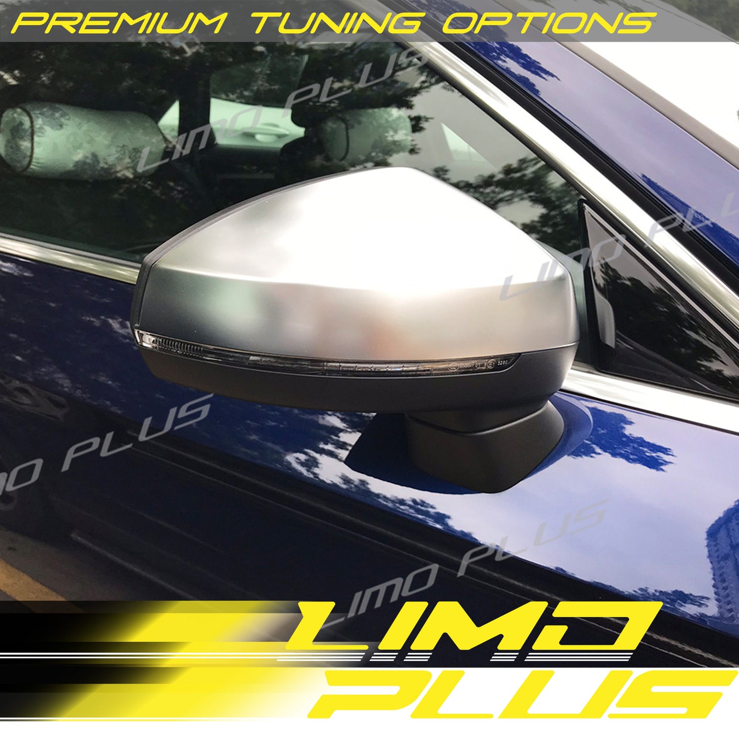 Matte for CHRome Rearview Mirror Cover Cap for for Audi A3 8V S3 RS3 NO Lane Assist v