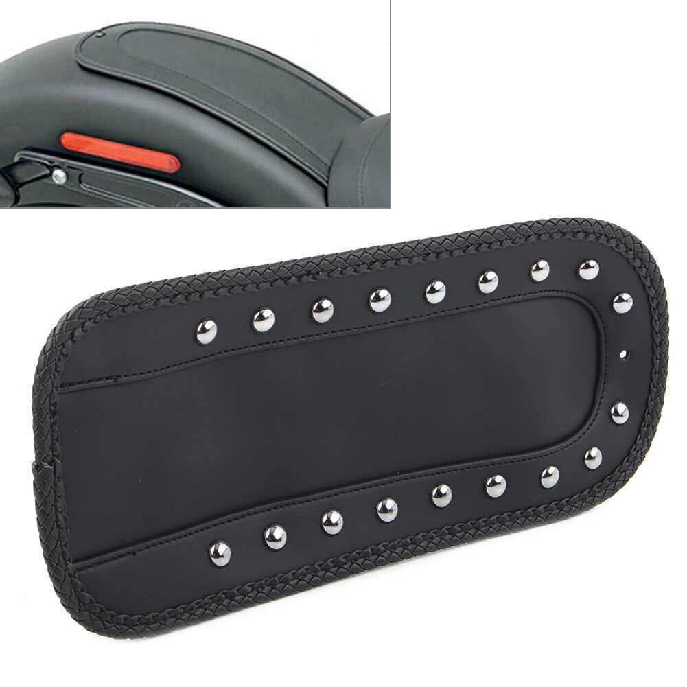 for Harley Softail 84-06 Black PU Leather Rivet Rear Fender Bib Solo for Seat