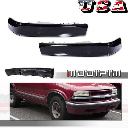 Smoke SideMarker Parking Light Lens for 98-04 for GMC S10 Blazer Sonoma- v