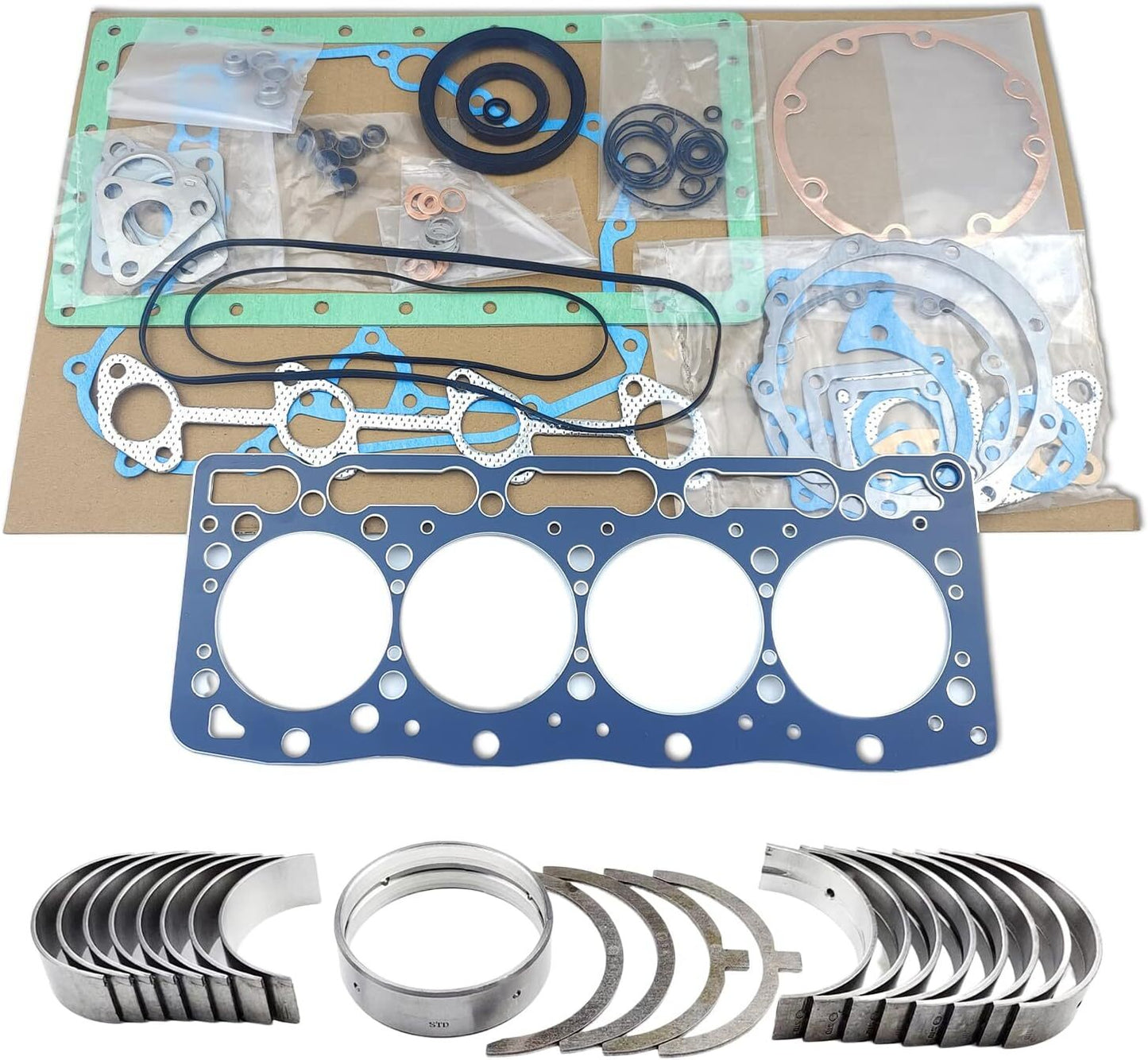 V1505 Metal Kit + Full Gasket Kit for Kubota V1505BH V1505-E2 V1505D V1505T Q