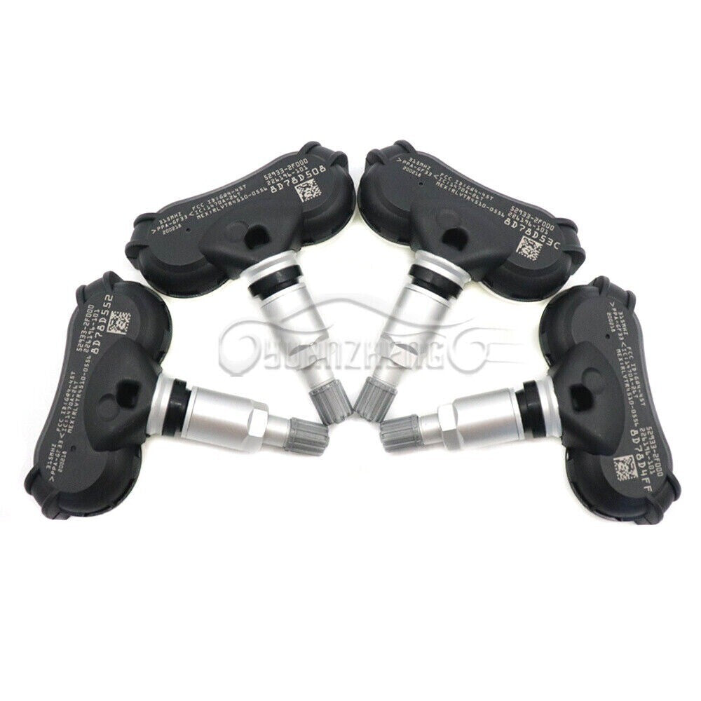 4x 315MHz TPMS Tire Pressure Sensors 52933-2F000 for Hyundai for Tucson Equus and for Kia Rio