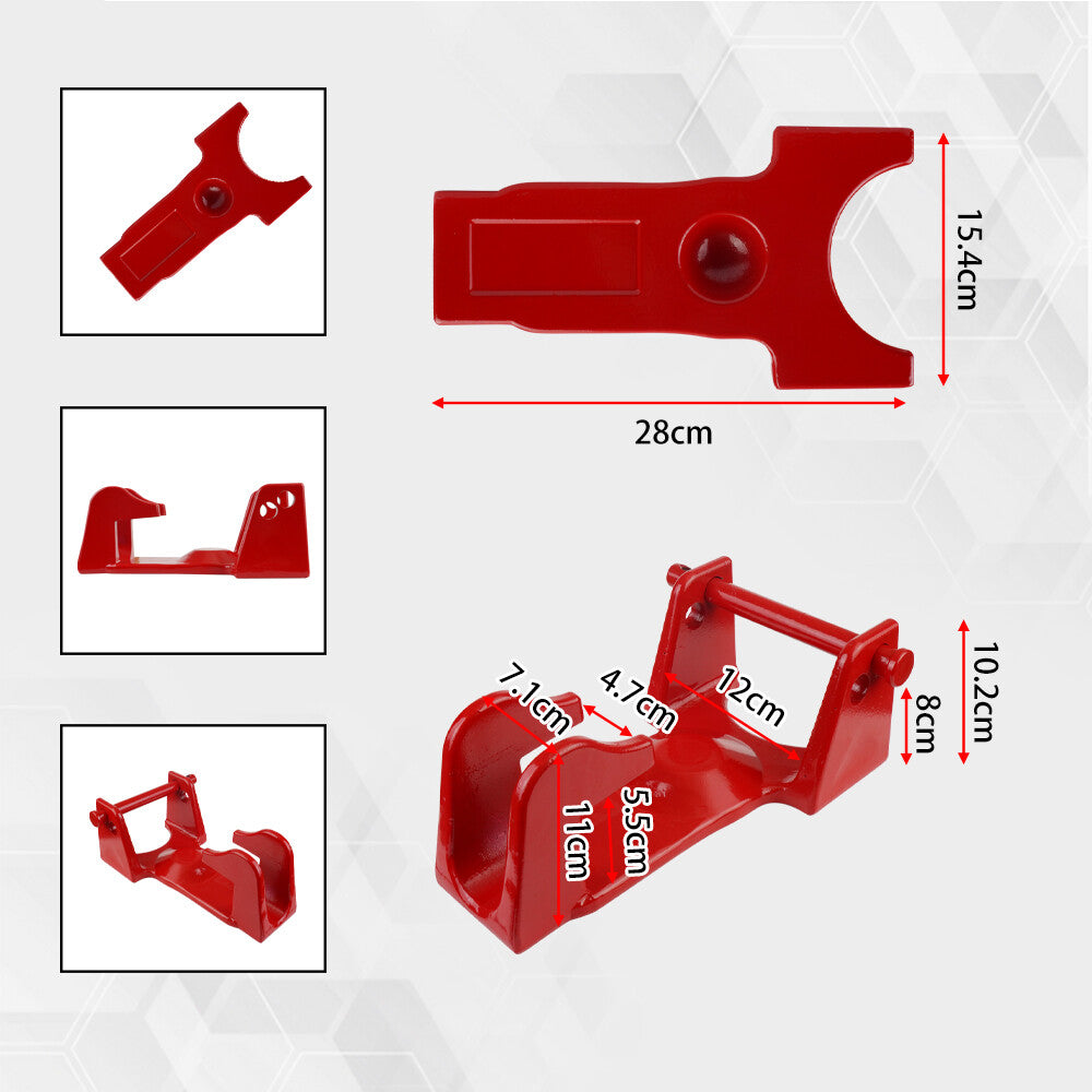 TL-50 Gooseneck Hitch Lock W/Key Padlock for RVs Livestock Hauler Trailer Red Q