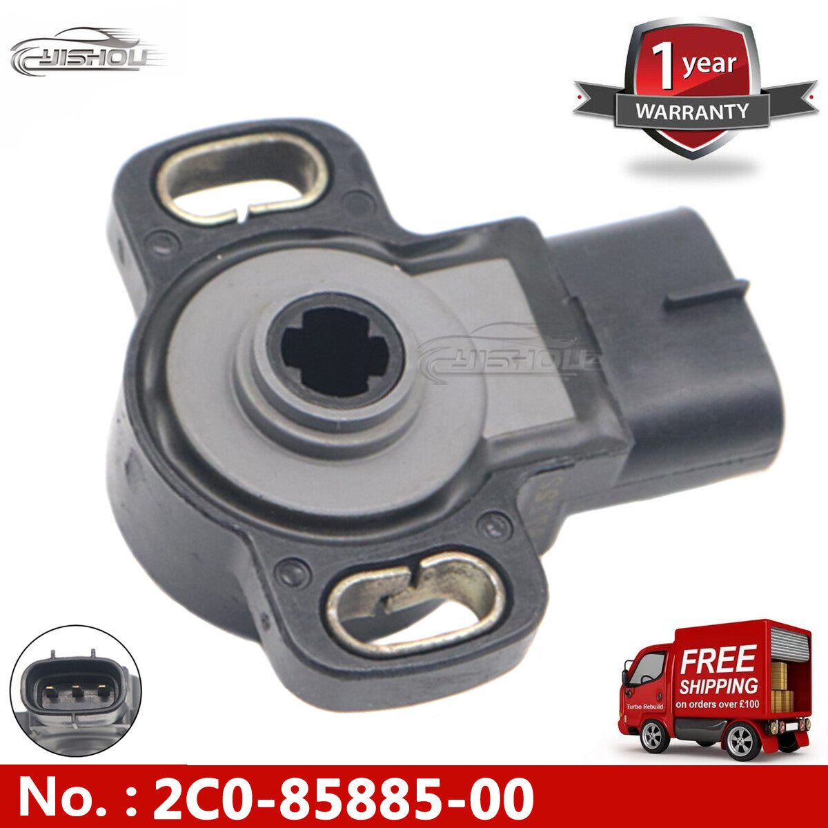 2C0-85885-00-00 TPS Throttle Position Sensor for Yamaha YZF R1 R6 2007-2008