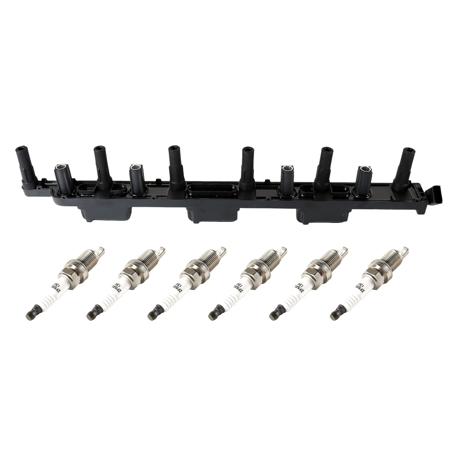 Ignition Coil 6x Iridium Spark Plugs UF296 for Jeep TJ Cherokee 56041476AA
