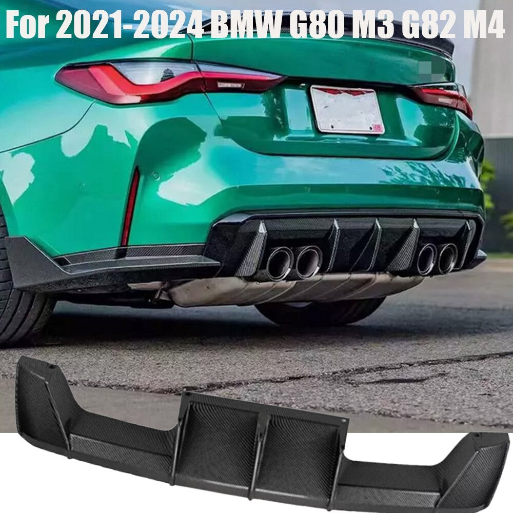 MP Style Carbon Fiber Rear Bumper Diffuser for 2021-2024 for BMW G80 M3 G82 M4 Q