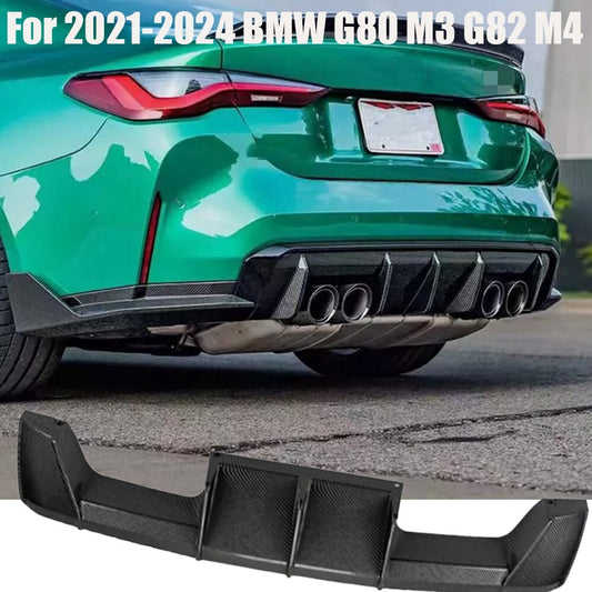 MP Style Carbon Fiber Rear Bumper Diffuser for 2021-2024 for BMW G80 M3 G82 M4 Q