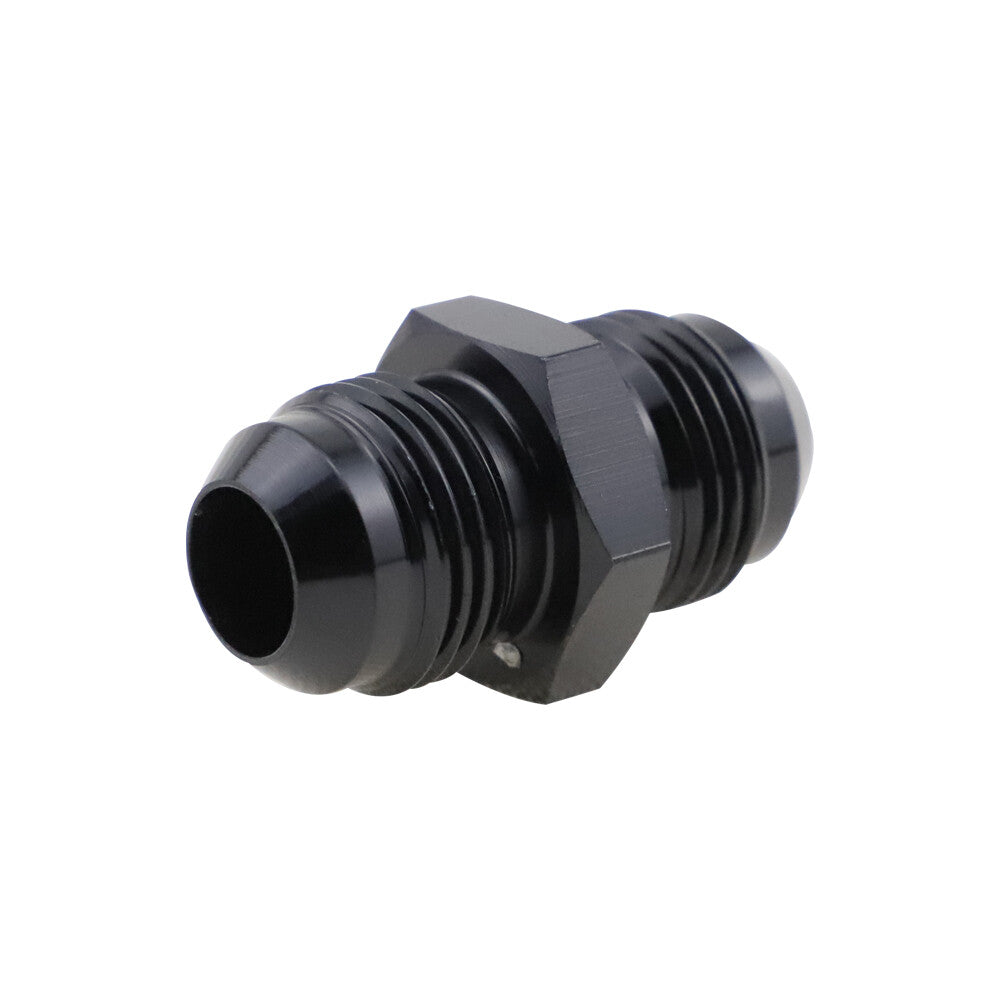 1-Pack - 8 AN Male Flash Connector to - 8 AN Male Flash Connector Coupler Accessories Black Aluminum