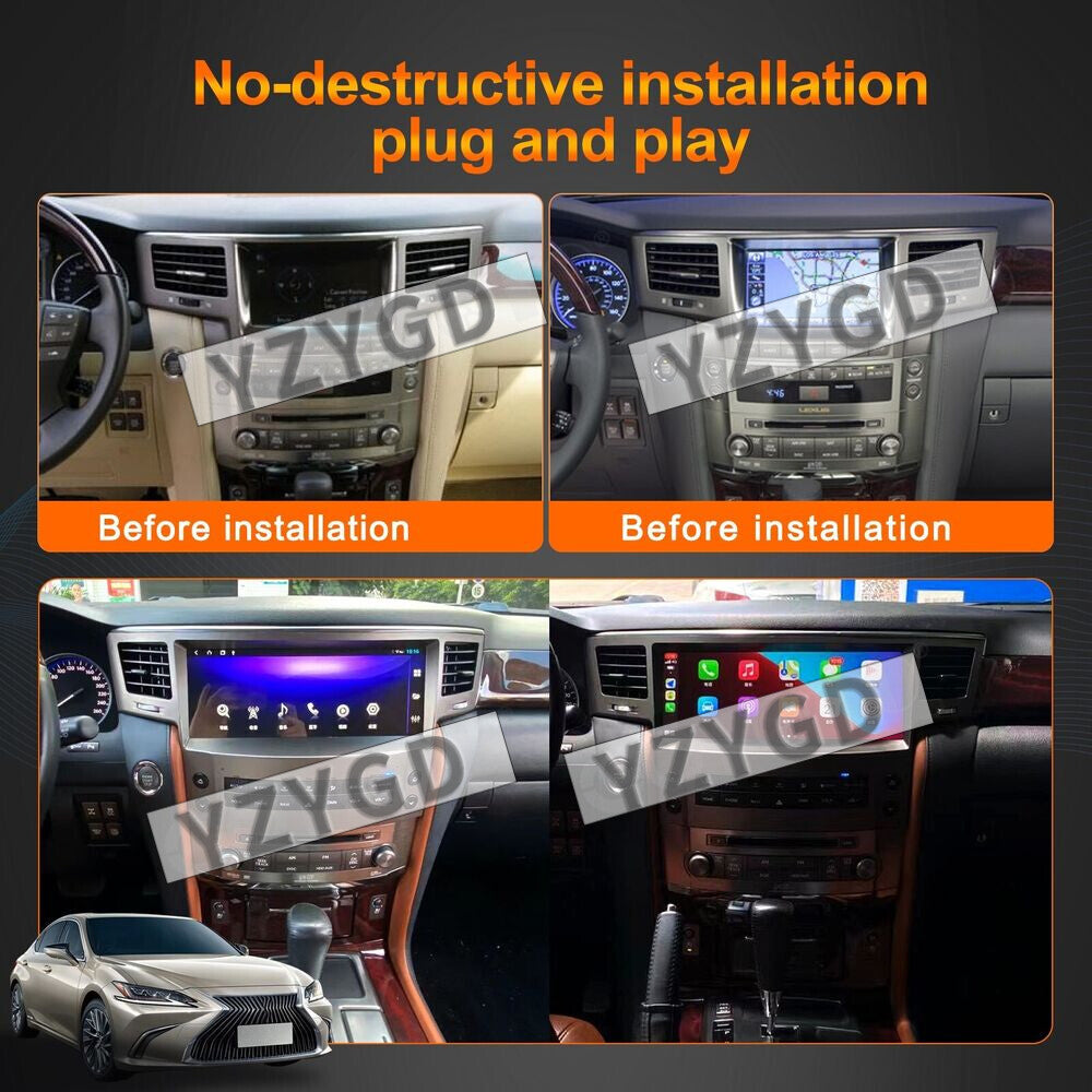 Android Car Radio GPS Screen 12.3for Lexus LX570 2007-2015 Stereo Receiver