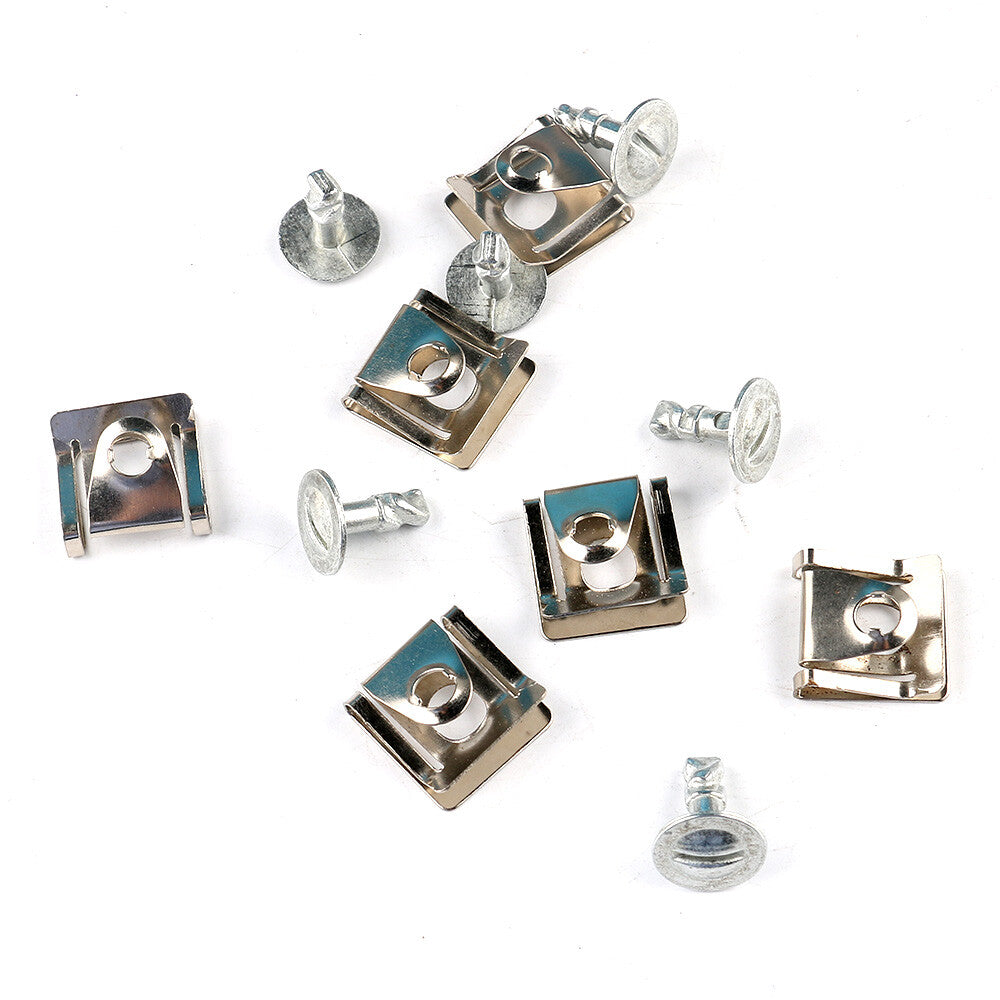 Set of 10 Radiator Air Duct Kit Clip Rivet Screw Plug Fit for BMW E39 E38 E52 Z8