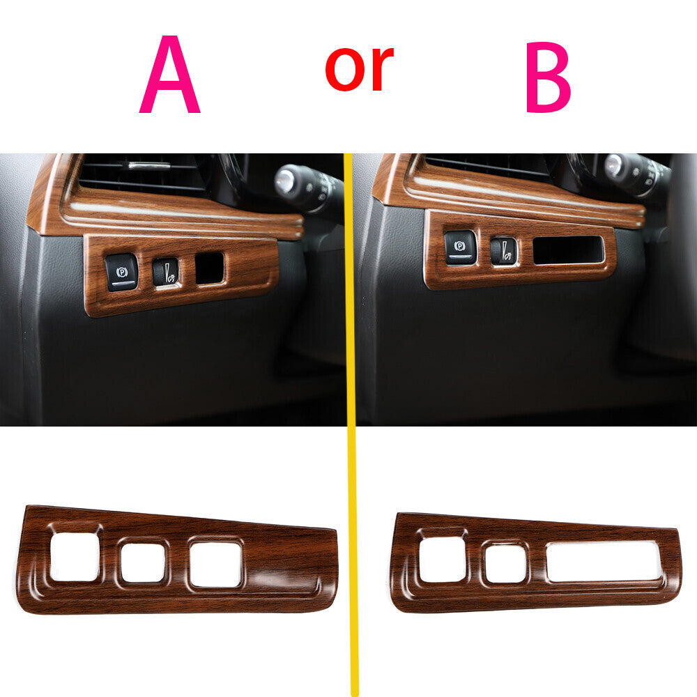 for Cadillac XT5 2017-19 Matte Wood Grain Interior Decoration Frame Cover Trims