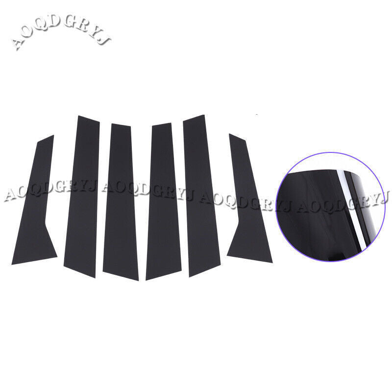 for Porsche Macan 2015-2023 Glossy Black Window Door B,C Pillar Post Trim Decal