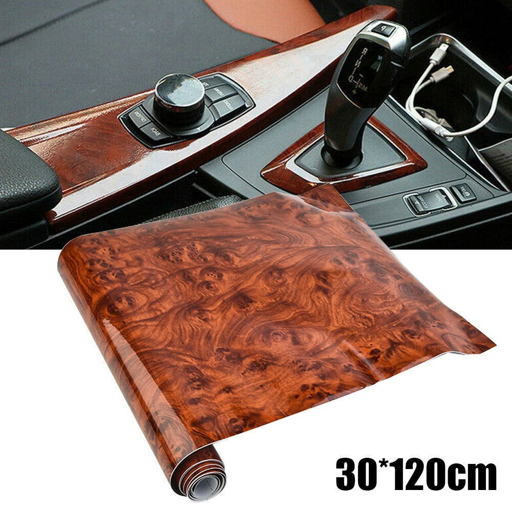 DIY Film Wood Grain Vinyl Interior Film Stickers Adhesive Aesthetic Accessories