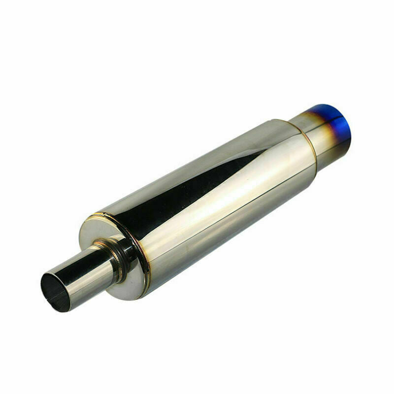 3 ID 3.5 OD Great Sound Straight Exhaust Muffler 4.5 Body Deep Voice Tips