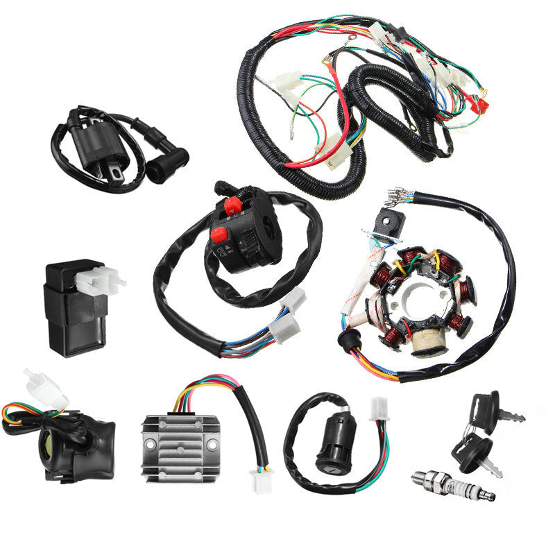 125cc 150cc 200cc 250cc Moto Ignition Spark Plug ATV Electrics CDI Wire Harness