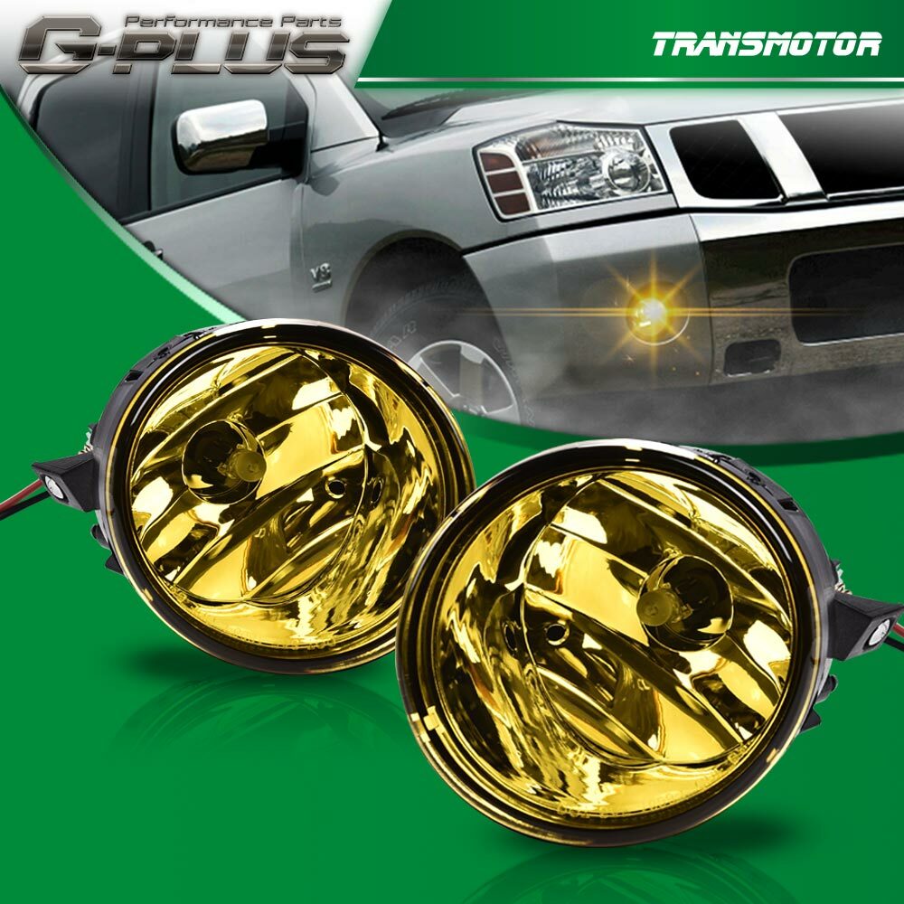 Suitable for 04-15 Titan/05-07 Armada yellow lens anti-collision fog light with bulb v