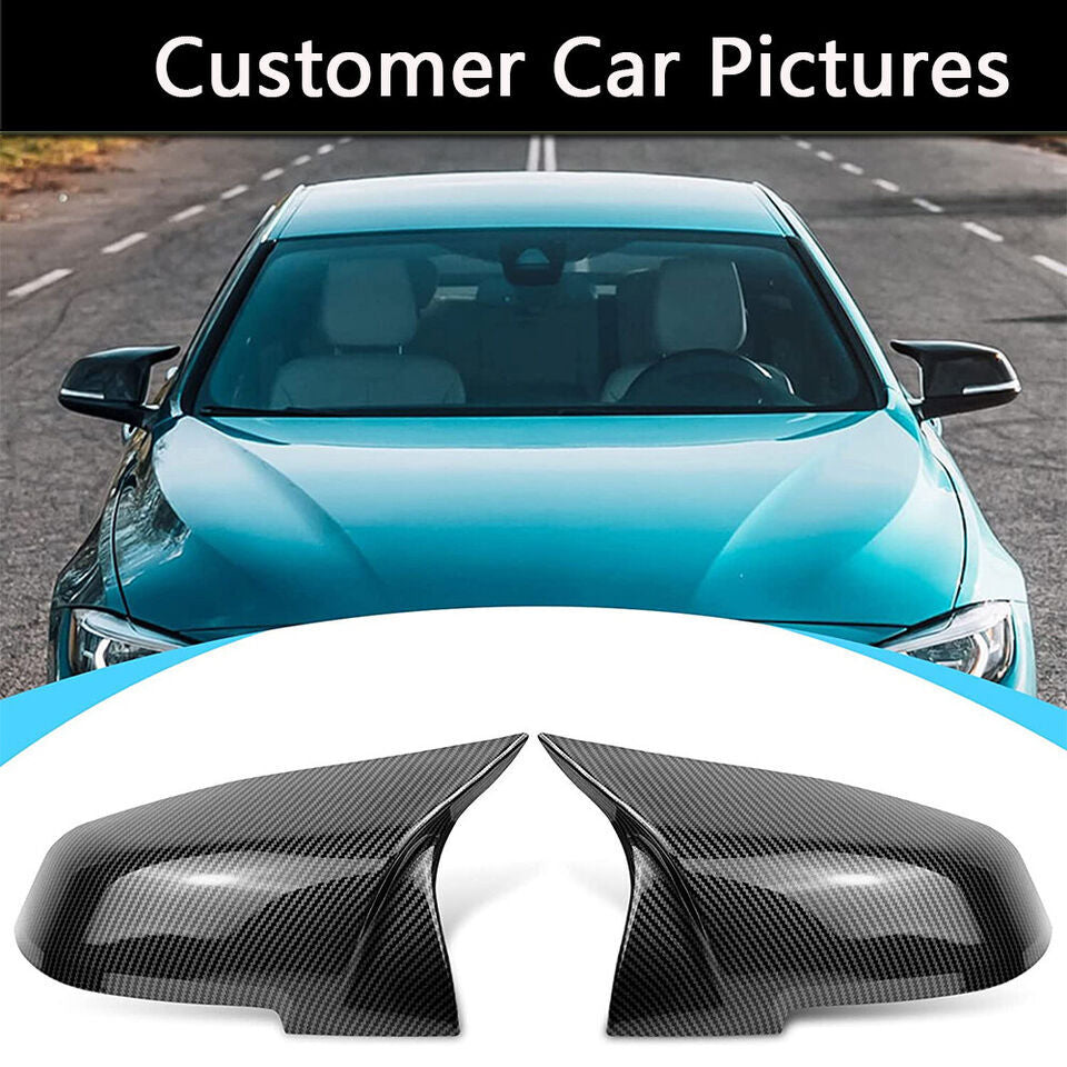 2pcs Real Carbon Fiber 3K Replace Side Mirror Cover Cap for BMW F30 F31 F20 F22 F32