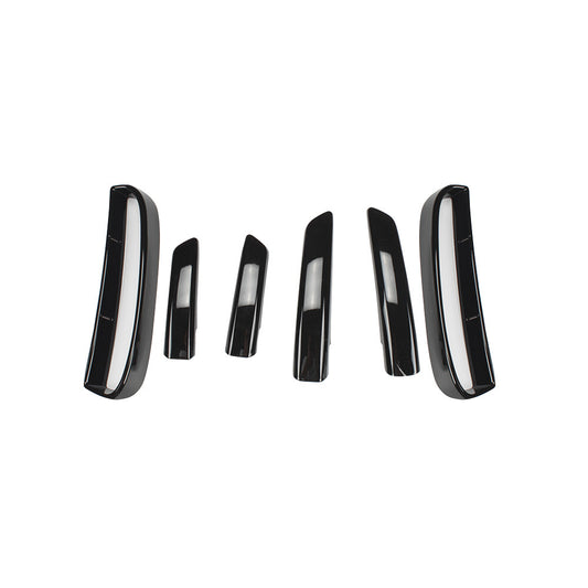 6Pcs New Front Bumper Grille Air Vent Cover for Land Rover Discovery 5 2017-2018
