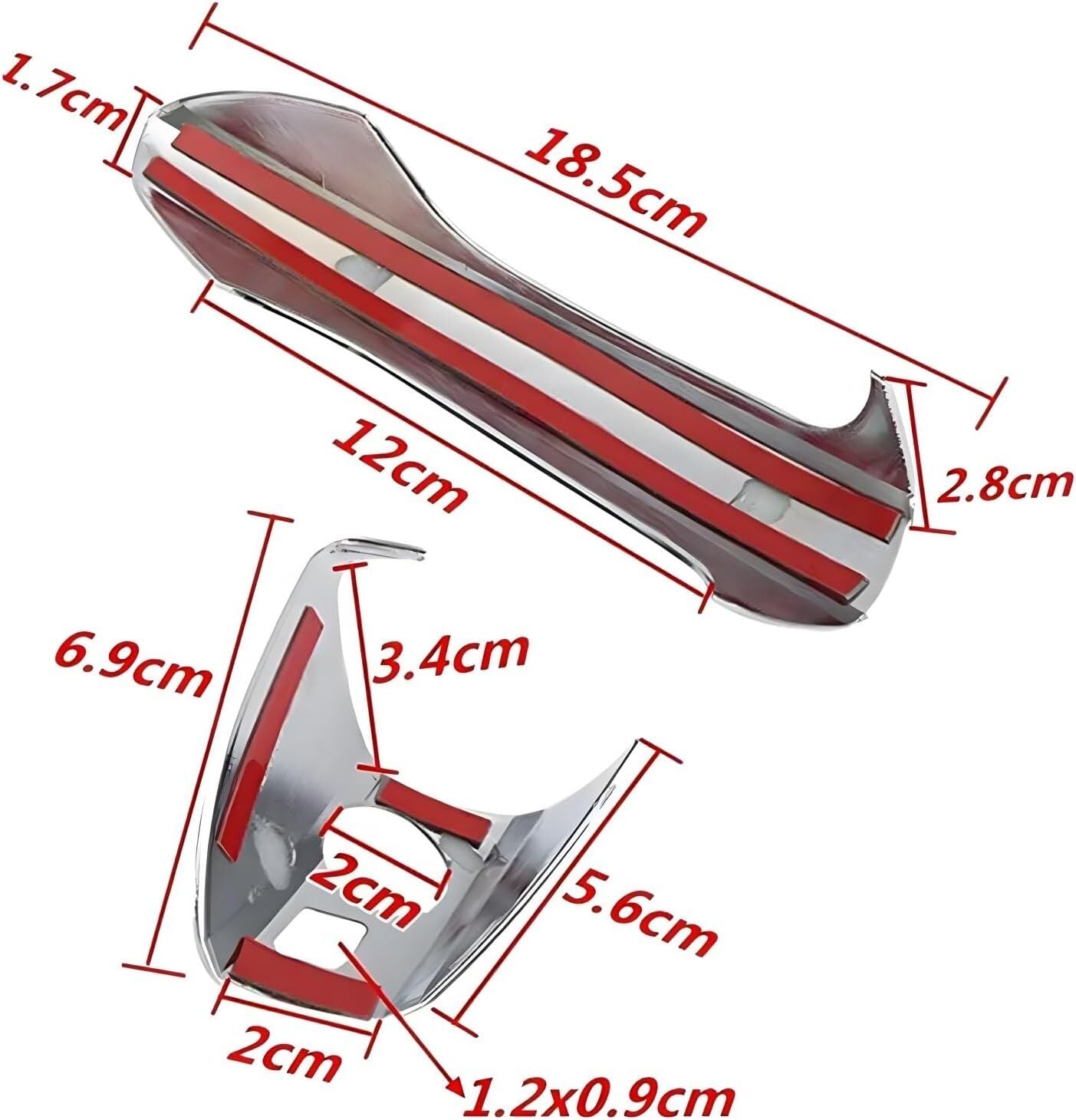 4-piece chrome door handle protector for E-Class, GLK, ML, CLA, C-Class, W204, W212- n