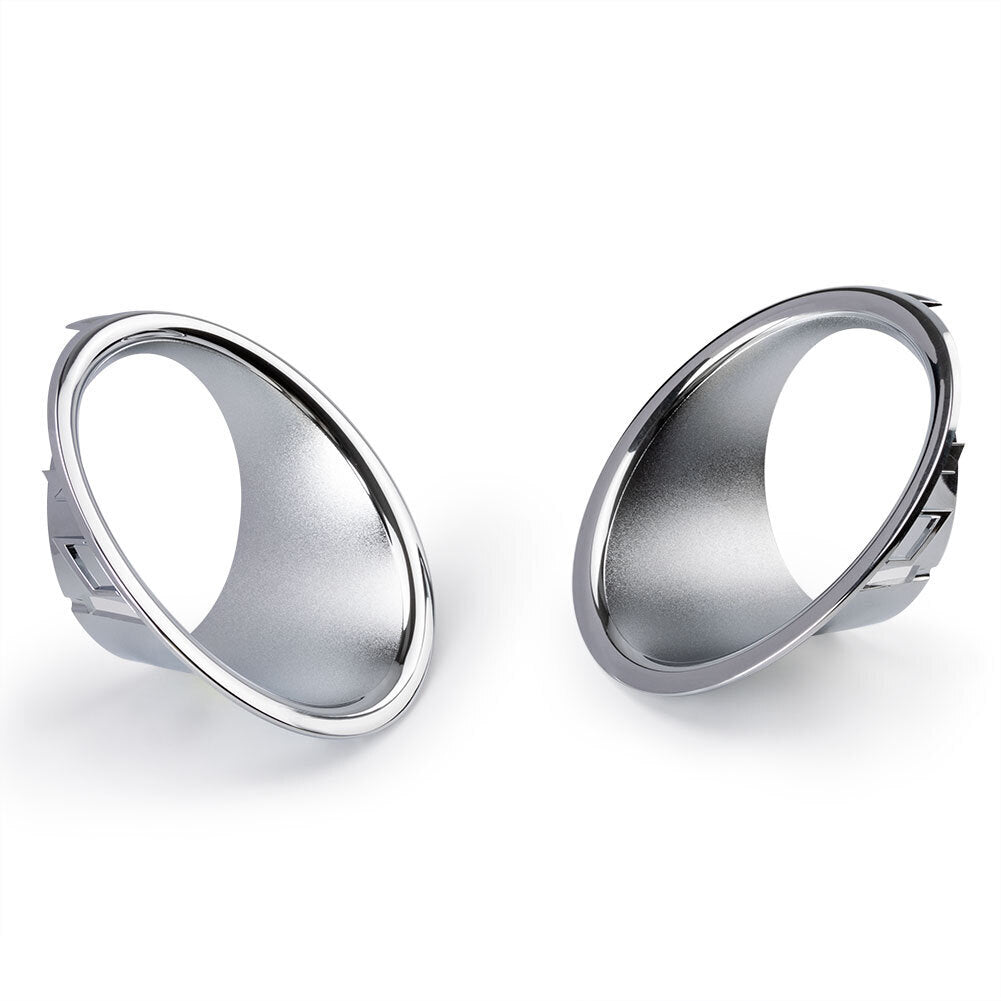 2Pcs Front Fog Light Lamp Chrome Trim Ring Cover for Mini Cooper R55 R56 R57 for BMW