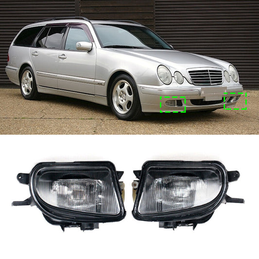 Front Pair Fog Light for Mercedes-Benz W210 E200 E220 E240 E280 E300 New