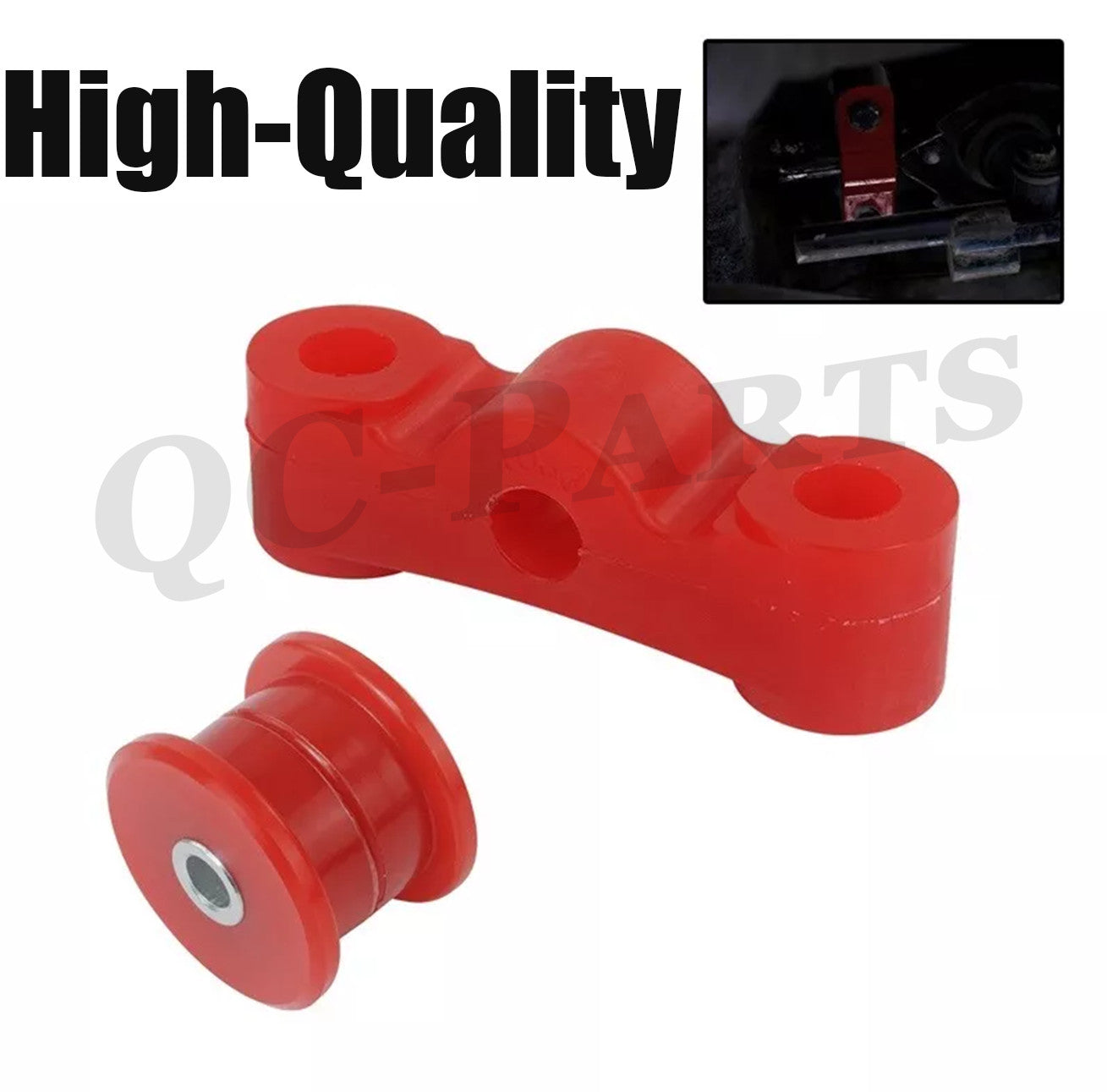 Brand new red manual transmission linked stabilizer bushing Q