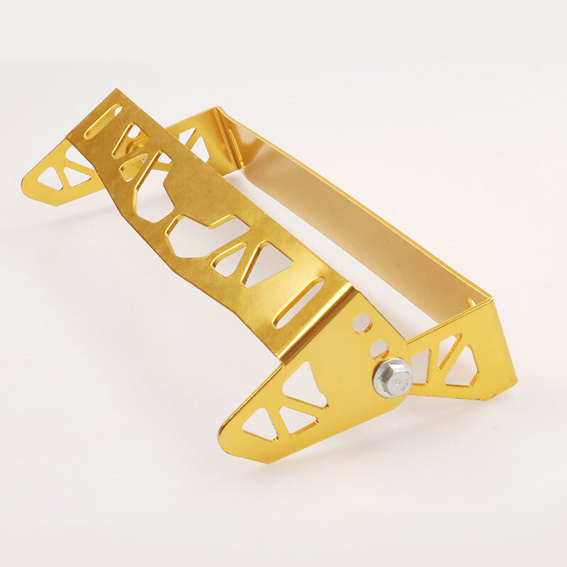 Universal Adjustable Tilt License Plate Frame Holder Aluminum Bracket Mount Gold Q