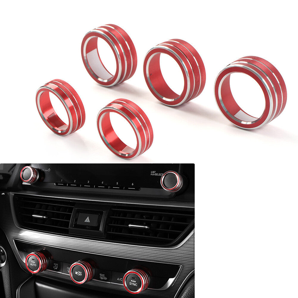 AC Climate Control Switch Knob Ring Cover Trim for Honda Accord 10th Generation
