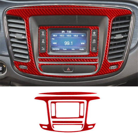 Red Carbon Fiber Right Of Steering Wheel Cover Trim for RAM Promaster 2014-2021 v