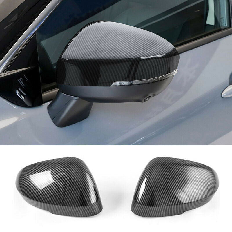 2P for Nissan Rogue 2021-2024 Carbon Fiber Rear View Mirror Protective Cover ABS