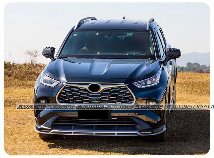 Front Bumper Lip Spoiler Grill Protect W/O Light For Highlander 2022-23 n