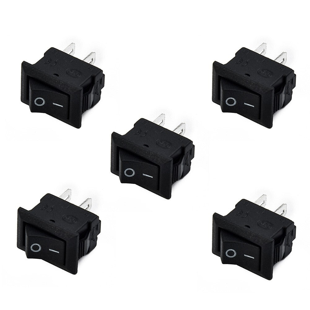 10 Car, Truck, Ship Round Rocker Stick 12V 16A 2-Pin Switch SPST Switch Ne
