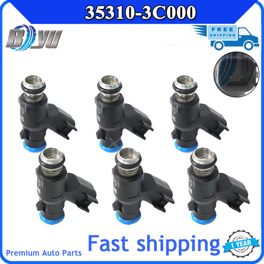 35310-3C000 6-piece Fuel Injector Kit for Hyundai Veracruz 2007-2012 3.8L V6 v