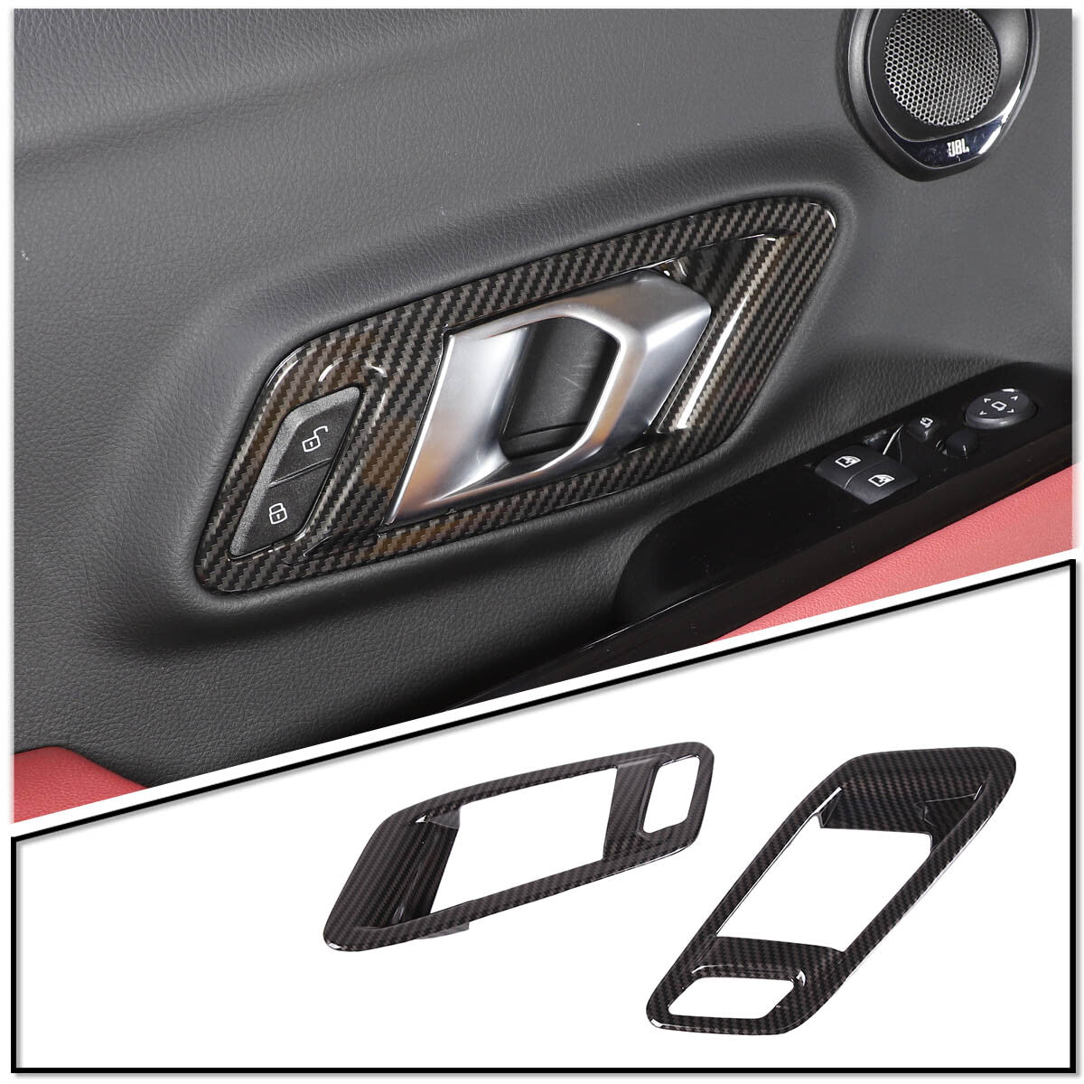 2 Pear wood steering wheel button frame cover decoration suitable for Tandra 22-2023 - v