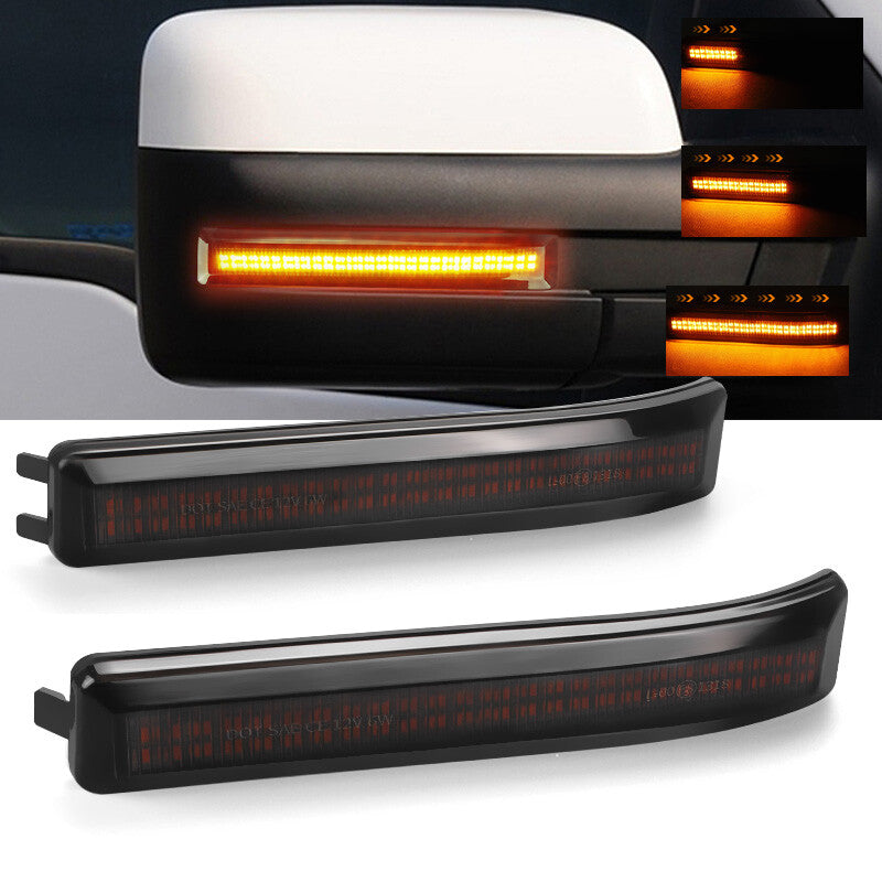 LED Side Mirror Turn Signal Light Lamp Smoked Lens for Ford 2009-2014 F150 F-150