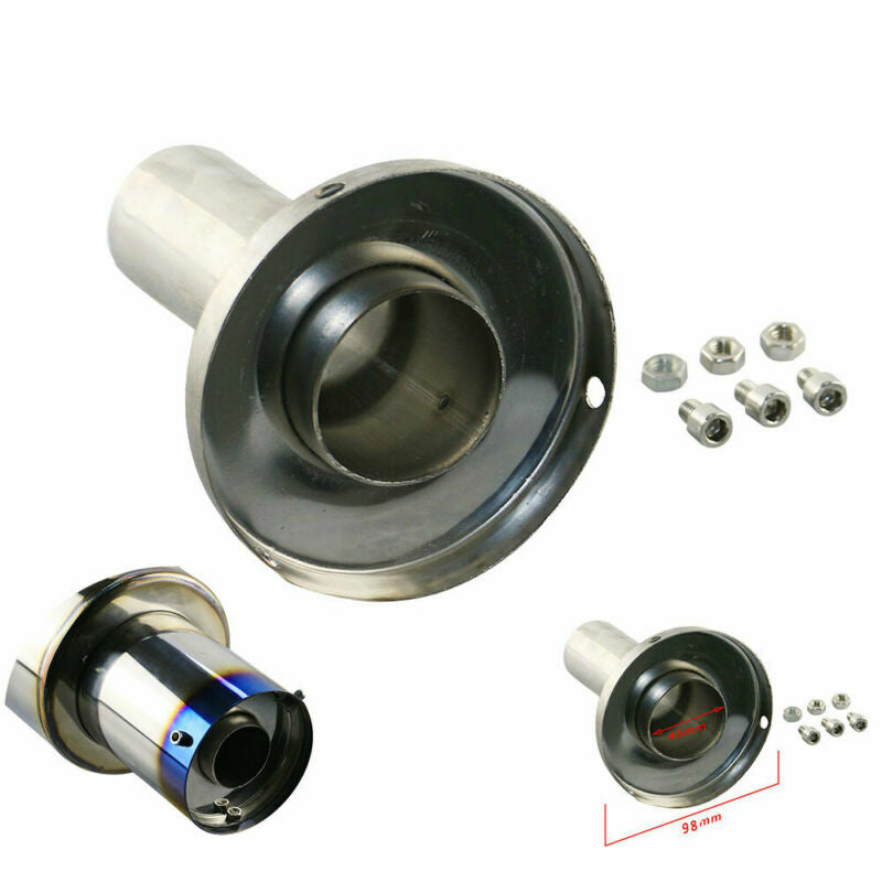 98mm Universal Exhaust DB-killer Muffler Silencer for 4 102mm Outlet Removable