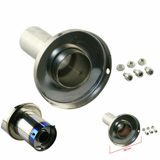 98mm Universal Exhaust DB-killer Muffler Silencer for 4 102mm Outlet Removable