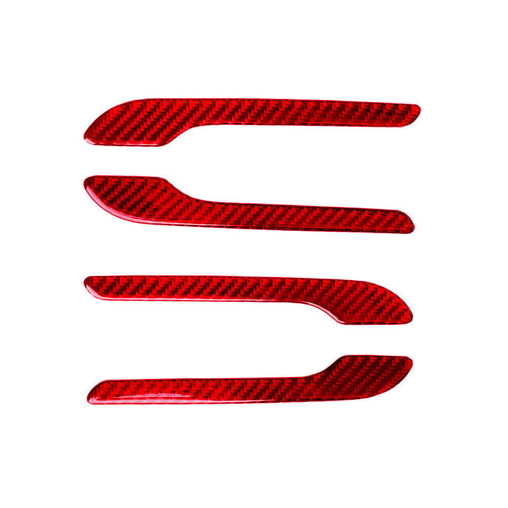 Front Door Handle Panel Cover Sticker Carbon Fiber Trim For M5 E39 1998-2003 v